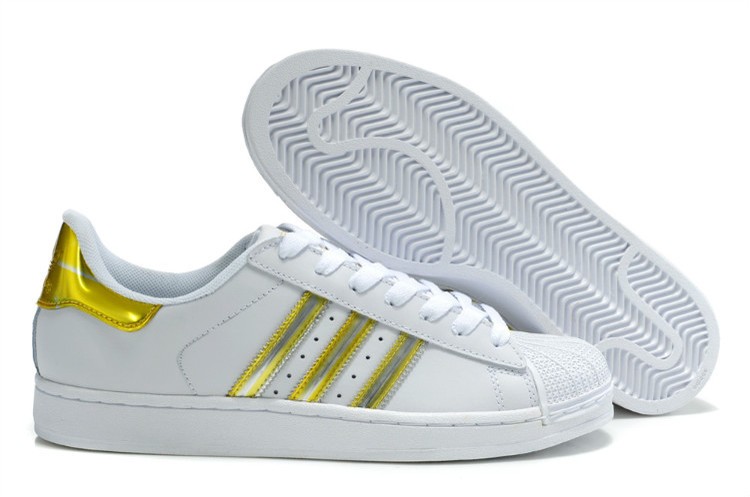 Mens Adidas 2012 Original Superstar II White/Yellow